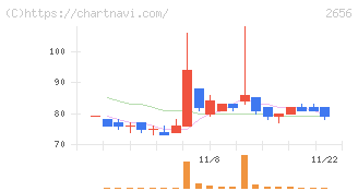 ベクターホールディングス(2656)の日足チャート