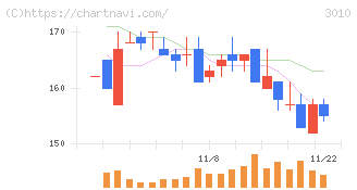 ポラリス・ホールディングス(3010)の日足チャート