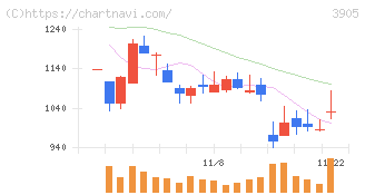 データセクション(3905)の日足チャート