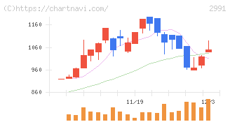 ランドネット(2991)の日足チャート
