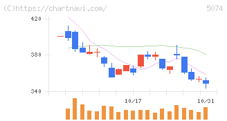 テスホールディングス(5074)の日足チャート