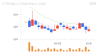 ベクターホールディングス(2656)の日足チャート