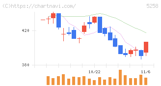 トランザクション・メディア・ネットワークス(5258)の日足チャート