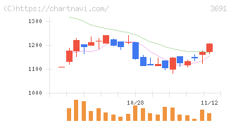 デジタルプラス(3691)の日足チャート