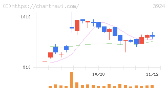 ランドコンピュータ(3924)の日足チャート