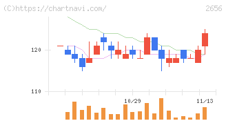 ベクターホールディングス(2656)の日足チャート