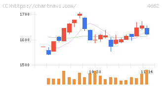 フォーカスシステムズ(4662)の日足チャート