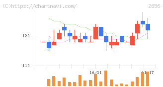 ベクターホールディングス(2656)の日足チャート