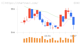日本スキー場開発(6040)の日足チャート