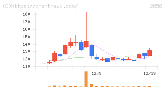 ベクターホールディングス(2656)の日足チャート