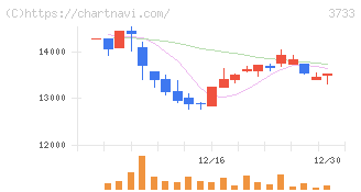 ソフトウェア・サービス(3733)の日足チャート
