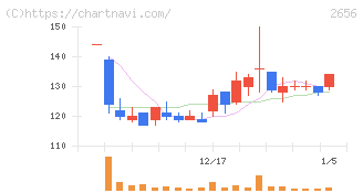 ベクターホールディングス(2656)の日足チャート
