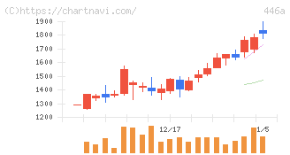 ノースサンド(446A)の日足チャート