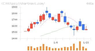 ノースサンド(446A)の日足チャート