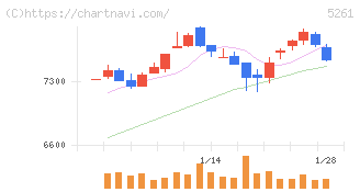 リソルホールディングス(5261)の日足チャート