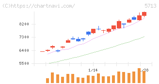 住友金属鉱山(5713)の日足チャート