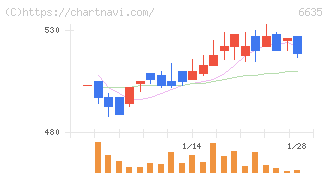 大日光・エンジニアリング(6635)の日足チャート