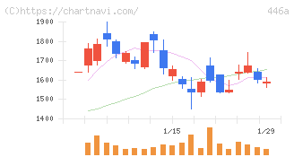 ノースサンド(446A)の日足チャート