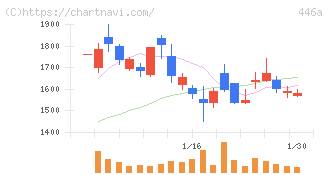 ノースサンド(446A)の日足チャート