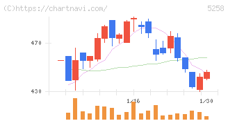 トランザクション・メディア・ネットワークス(5258)の日足チャート