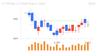 ポラリス・ホールディングス(3010)の日足チャート