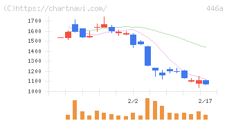 ノースサンド(446A)の日足チャート