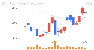 リブ・コンサルティング(480A)の日足チャート