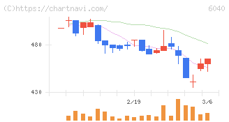 日本スキー場開発(6040)の日足チャート