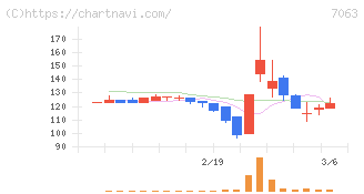 Ｂｉｒｄｍａｎ(7063)の日足チャート
