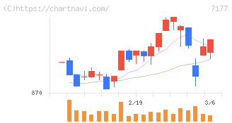 ＧＭＯフィナンシャルホールディングス(7177)の日足チャート