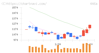 ノースサンド(446A)の日足チャート