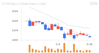 ＢＢＤイニシアティブ(5259)の日足チャート
