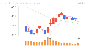 ギフティ(4449)の日足チャート
