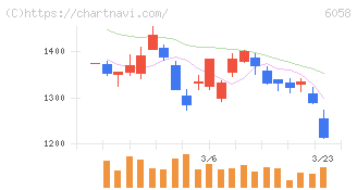ベクトル(6058)の日足チャート