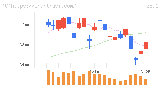 ニッポン高度紙工業(3891)の日足チャート