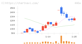 ノースサンド(446A)の日足チャート