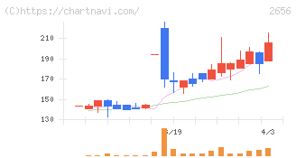 ベクターホールディングス(2656)の日足チャート
