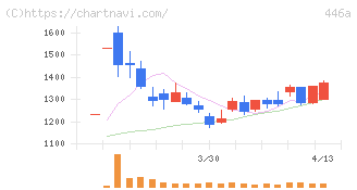 ノースサンド(446A)の日足チャート